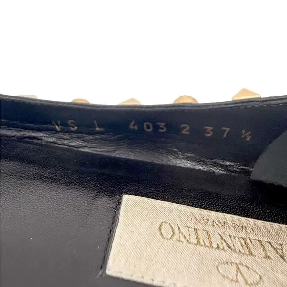 VALENTINO Garavani Rockstud Snakeskin Ballet Flats Size IT37.5 - Picture 8 of 11